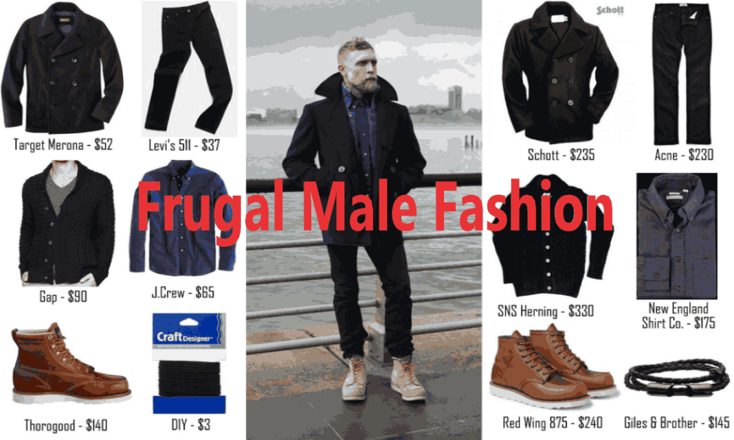 Frugal male fashion